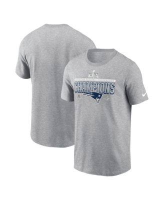 Men's Heather Gray New England Patriots 2025 AFC Conference Champs Locker Room Trophy Collection T-Shirt