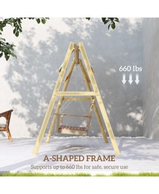 660lbs Porch Swing Frame, Swing Chair Sd Only for DIY Painting