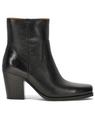 Women's Shiloh Leather Square Toe Zipper Boots