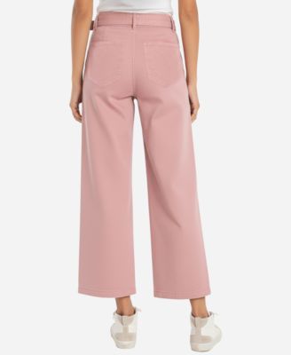 Petite Wide-Leg Mid-Rise Pants