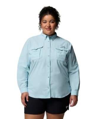 PFG Plus Size Long-Sleeve Outdoor Shirt
