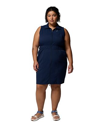 plus size athletic dress Always On The Move In Coral Curves 1XL / Coral Princess seams create a flattering Plus Size Tek Gear Ultrastretch