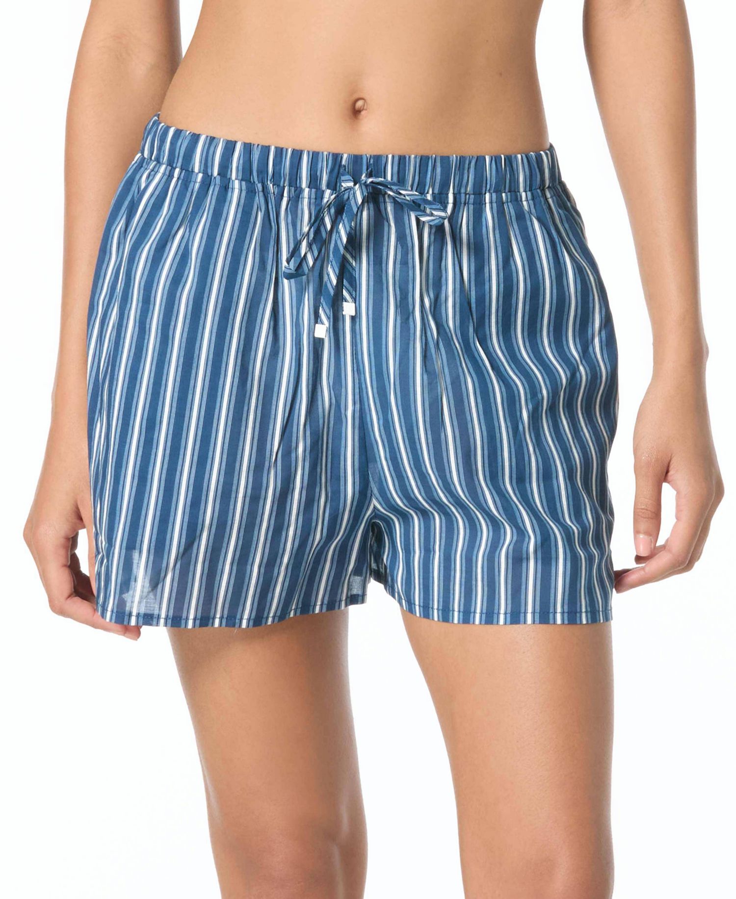 Women's Striped Cover-Up Swim Shorts