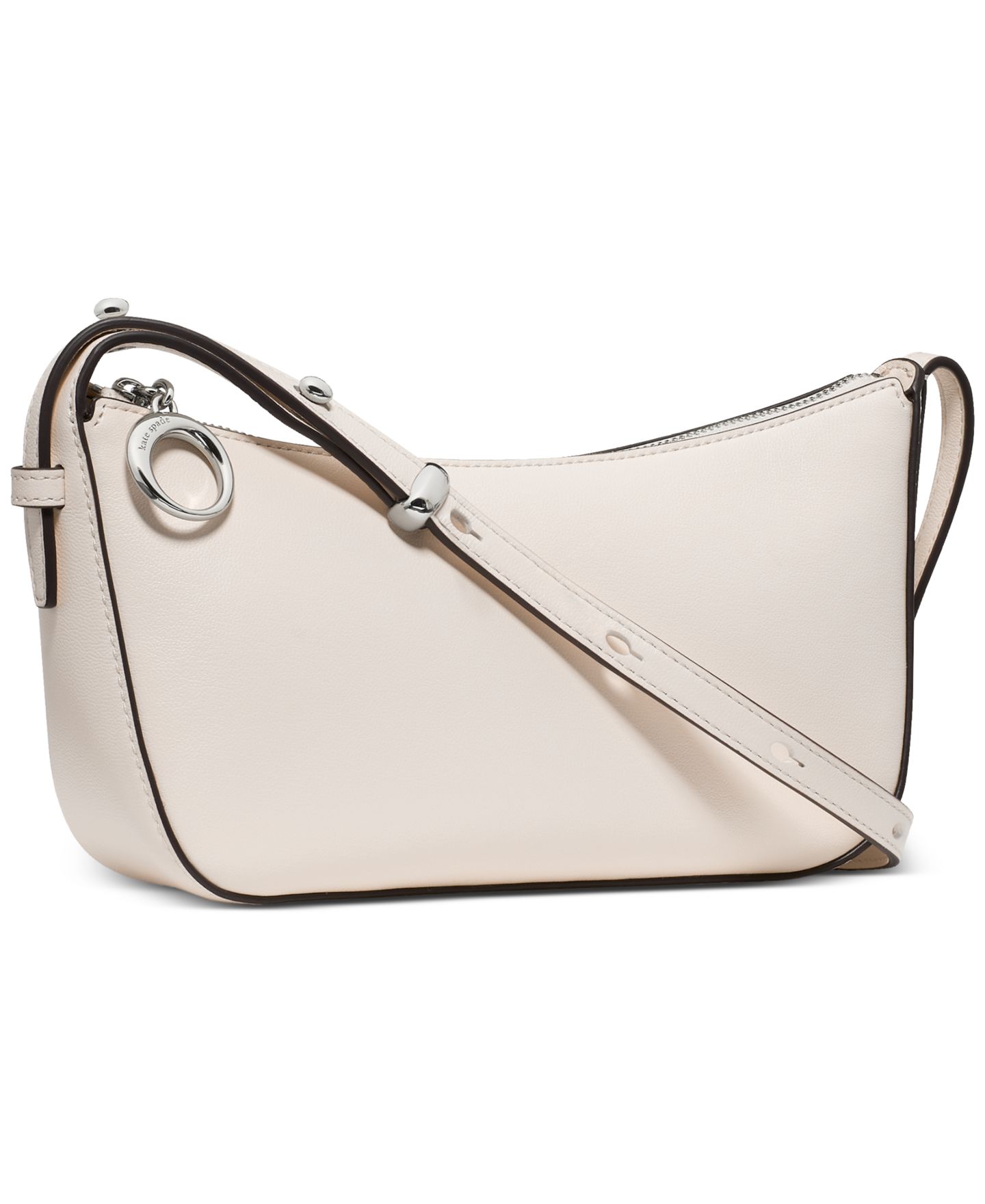 Женская сумка kate spade new york Halo Small Smooth Leather Crossbody, цвет: Кремовый — фото 4