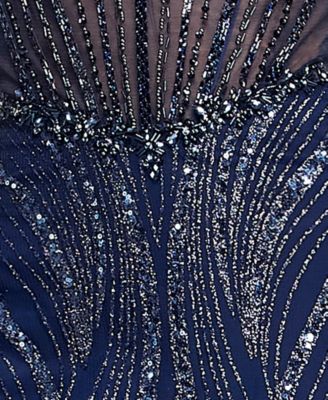 Juniors' Spaghetti Straps Sweetheart Neck Gown, Created for Macy's