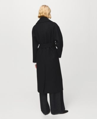 Women's Belted Manteco Wool Coat