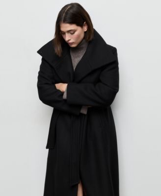 Women's Belted Manteco Wool Coat