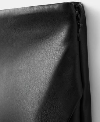 Women's Faux-Leather Culottes Shorts