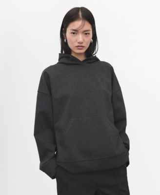 Women's Hood Speckled Knitted Sweater