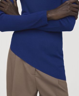 Women's Asymmetrical Turtleneck Sweater