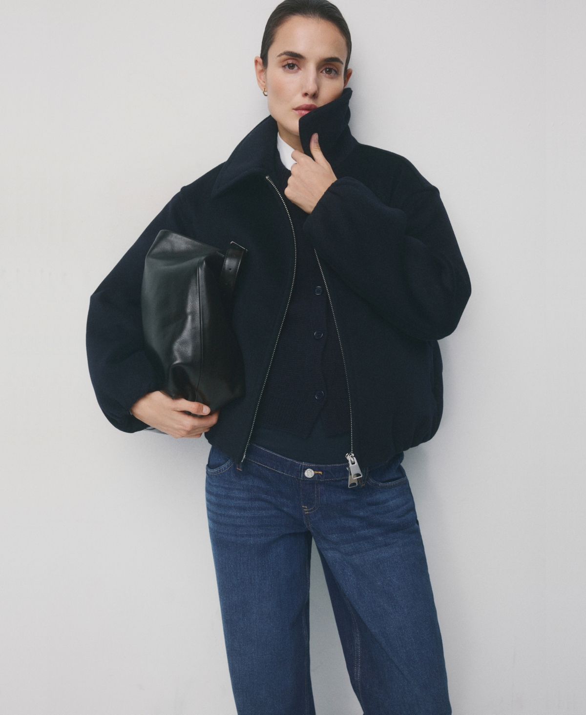 Mango Women's Wide-Leg Maternity Jeans