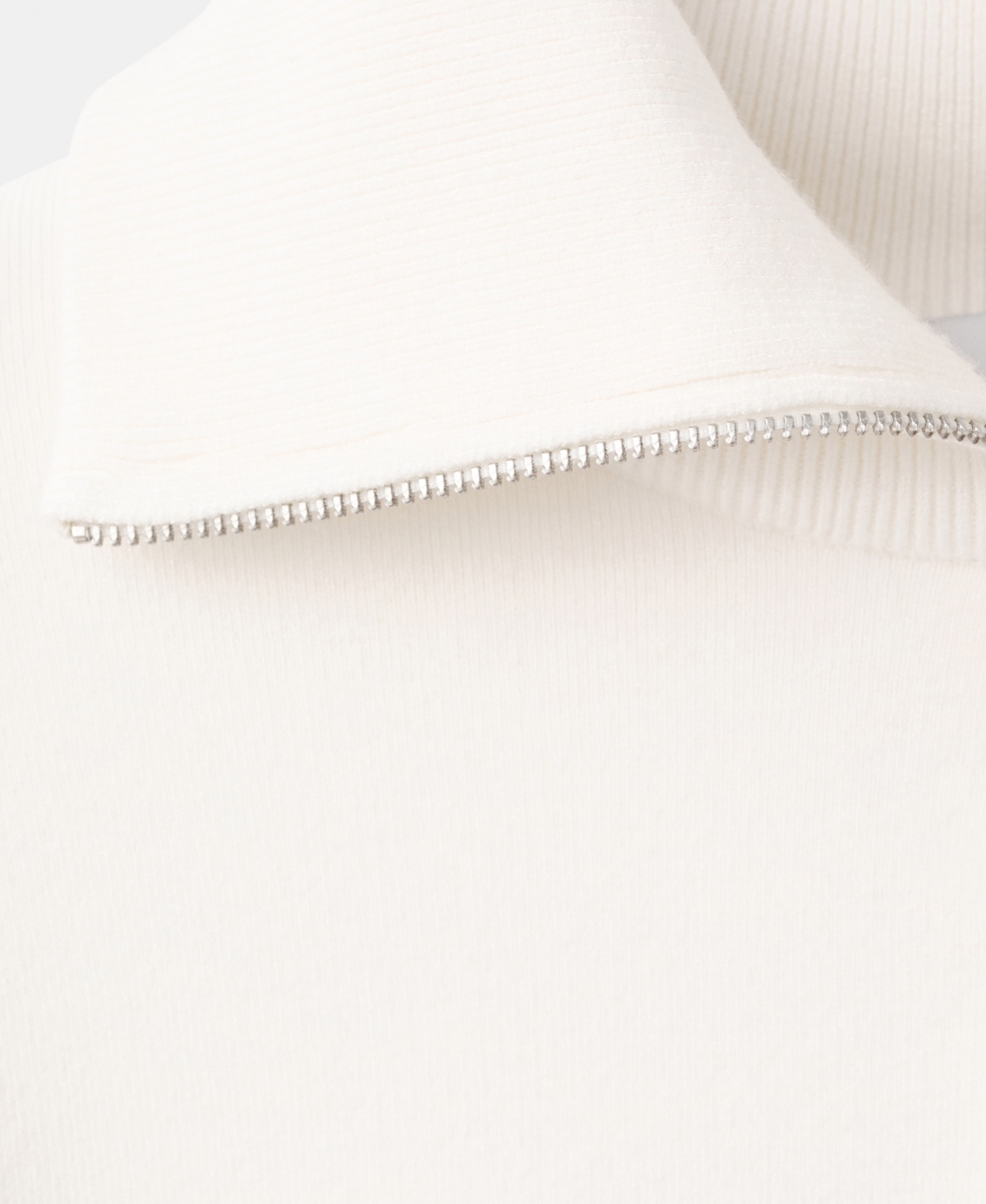 Mango Women's Bicolor High Collar Sweater