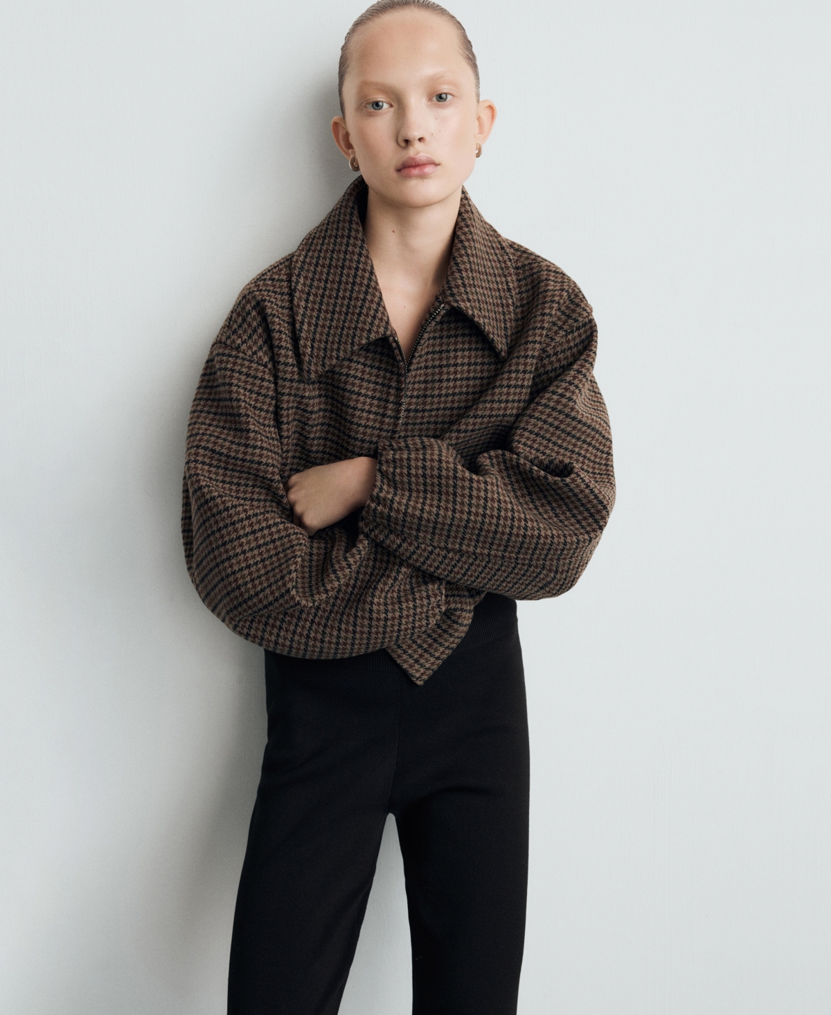 Mango Women's Side Slit Knit Pants