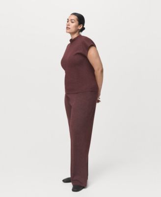 Women's Elastic Waistband Knitted Pants