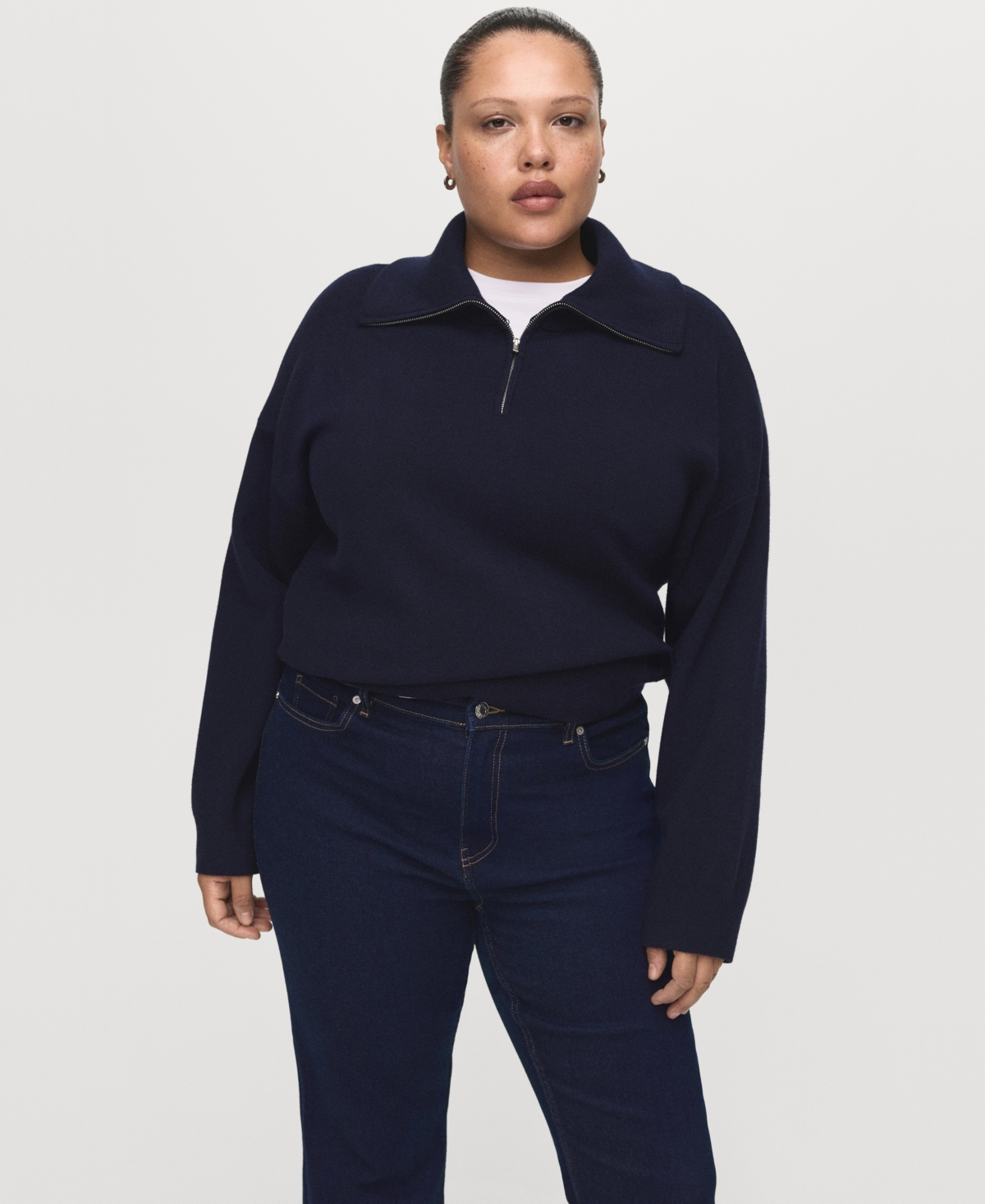 Mango Women's Sienna Flared Cropped Jeans