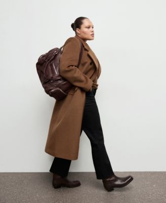 Women's Double-Breasted Wool Coat