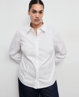 Women's Slim-Fit Poplin Shirt