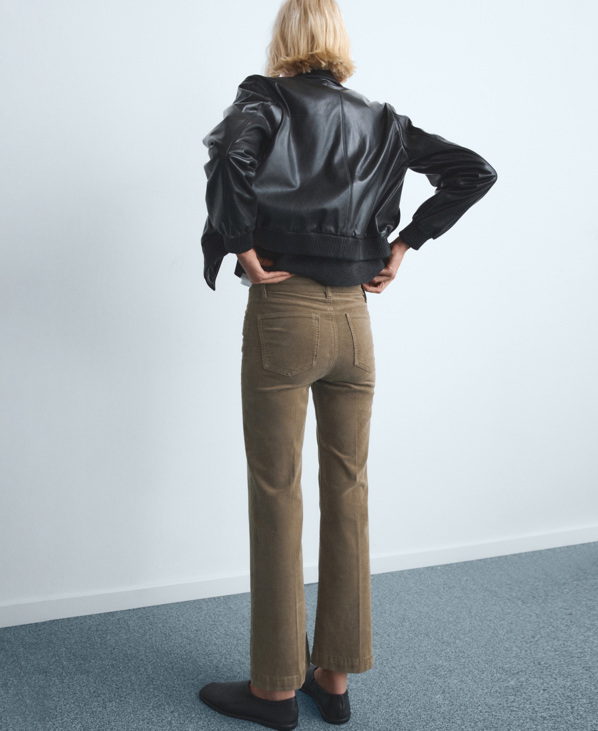 Mango Women's Corduroy Flared Jeans