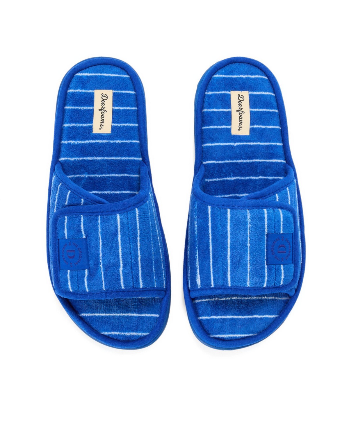 Мужские Dearfoams Men's Collin Terry Adjustable Shower Slide House Slipper — фото 5