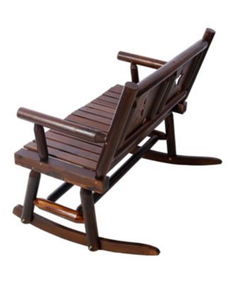 Modern Accent Teddy Upholstered Nursery Glider Rocking Chair with Solid Wood Legs Side Pocket High Backrest 300LBS Capacity