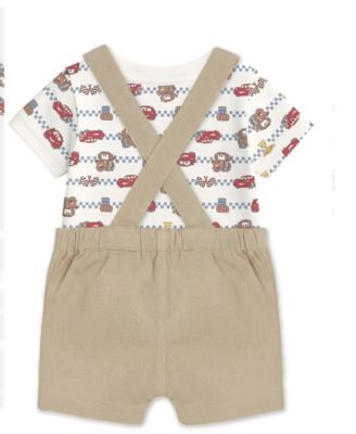 Baby Boys' Cars T-Shirt & Shortall, 2-Piece Set