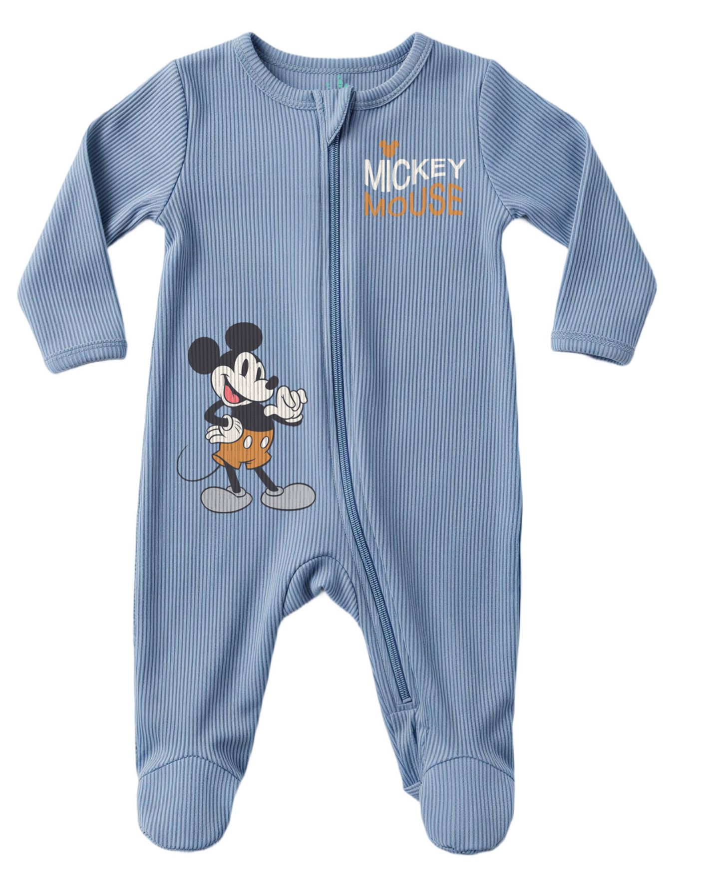 Комбинезон Disney Mickey Mouse Ribbed Sleep and Play Coverall для мальчиков-малышей, цвет: Синий — фото 3