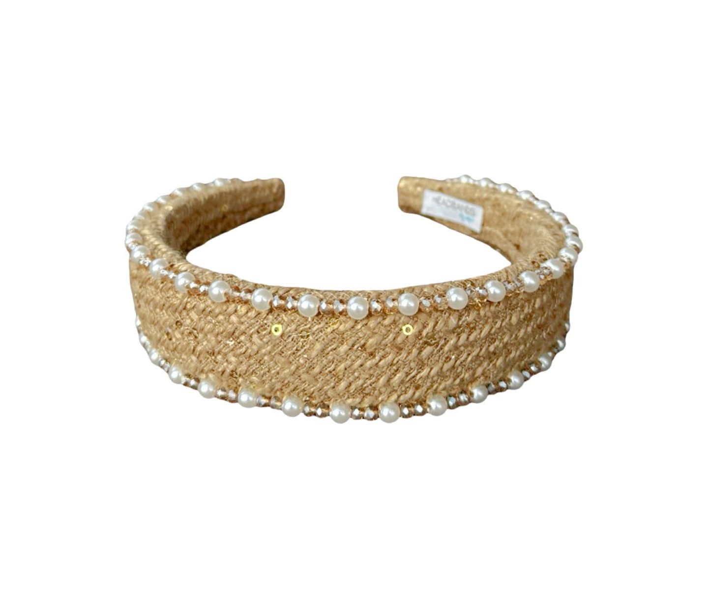 Женские аксессуары для волос Headbands of Hope Classic Pearl Headband - Tan — фото 4