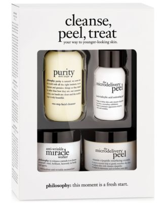 philosophy - cleanse, peel, treat trial kit