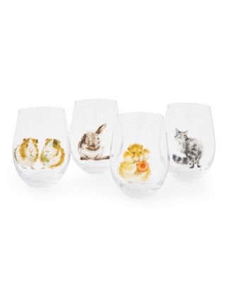 Royal Worcester Tumbler Glasses - Set of 4