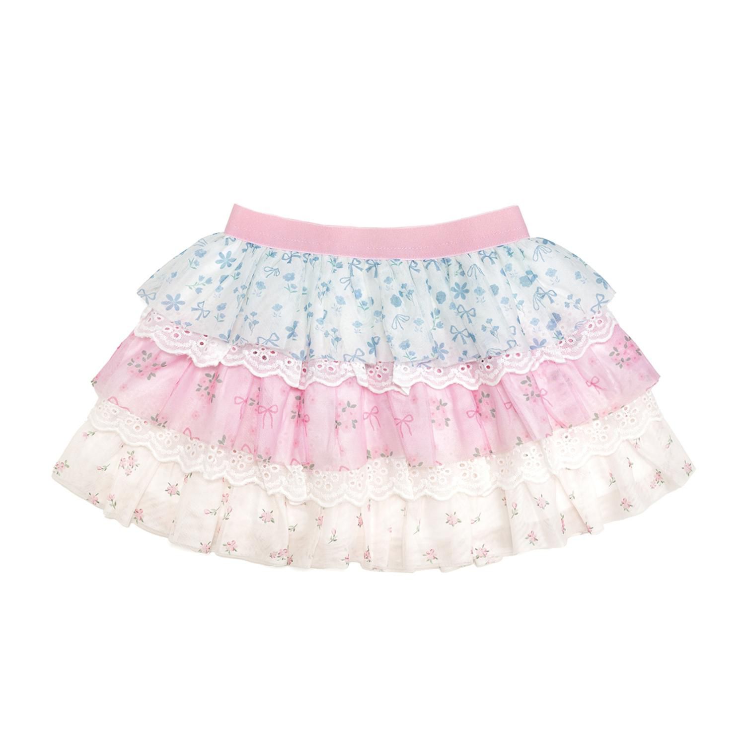 Baby Girls Floral & Lace Tiered Tutu
