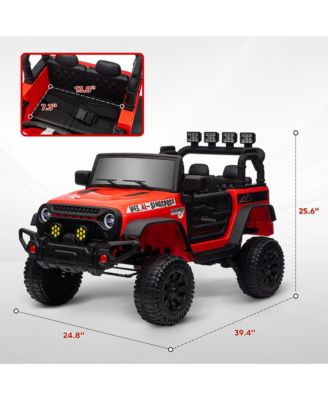 12V Kids Ride On Truck with Music Lights and Remote