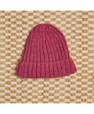 Women s Artisan Hand-Knit Denali Ribbed Wool Beanie Hat