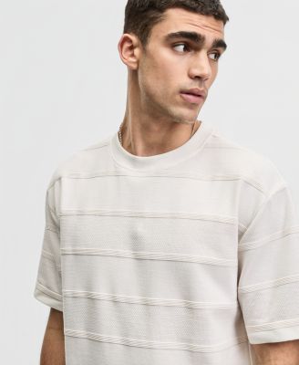 Men's Relaxed-Fit Ottoman Mesh T-Shirt