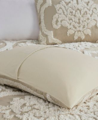 Viola Damask Tufted 3-Pc. Duvet Cover Set, Full/Queen