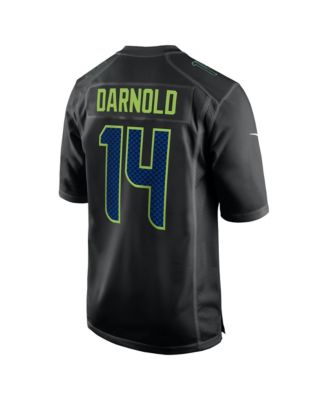 Men's Sam Darnold Black Seattle Seahawks Super Bowl LX Fashion Game Jersey