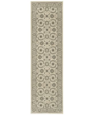 Oriental Weavers - Tidewater  Isphahan Ivory/ Grey 2'3" x 7'6" Runner Rug