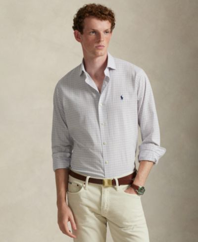 Polo Ralph Lauren Men's Classic-Fit Plaid Stretch Poplin Shirt