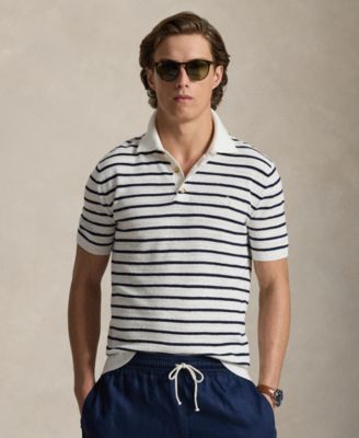 Men's Short-Sleeve Polo Collar Sweater