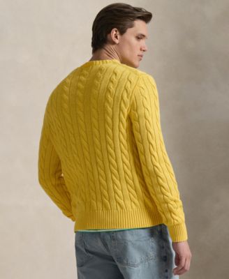 Men's Cable-Knit Cotton Sweater