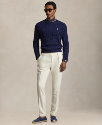 Men's Cable-Knit Cotton Sweater