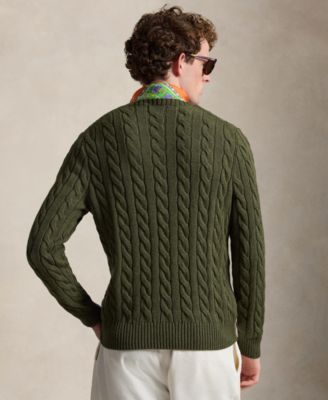 Men's Cable-Knit Cotton Sweater