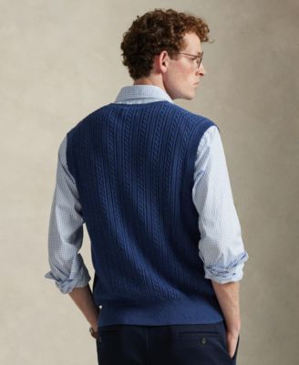 Men's Cable-Knit Sweater Vest