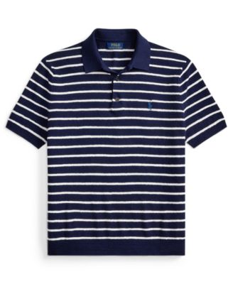 Men's Short-Sleeve Polo Collar Sweater