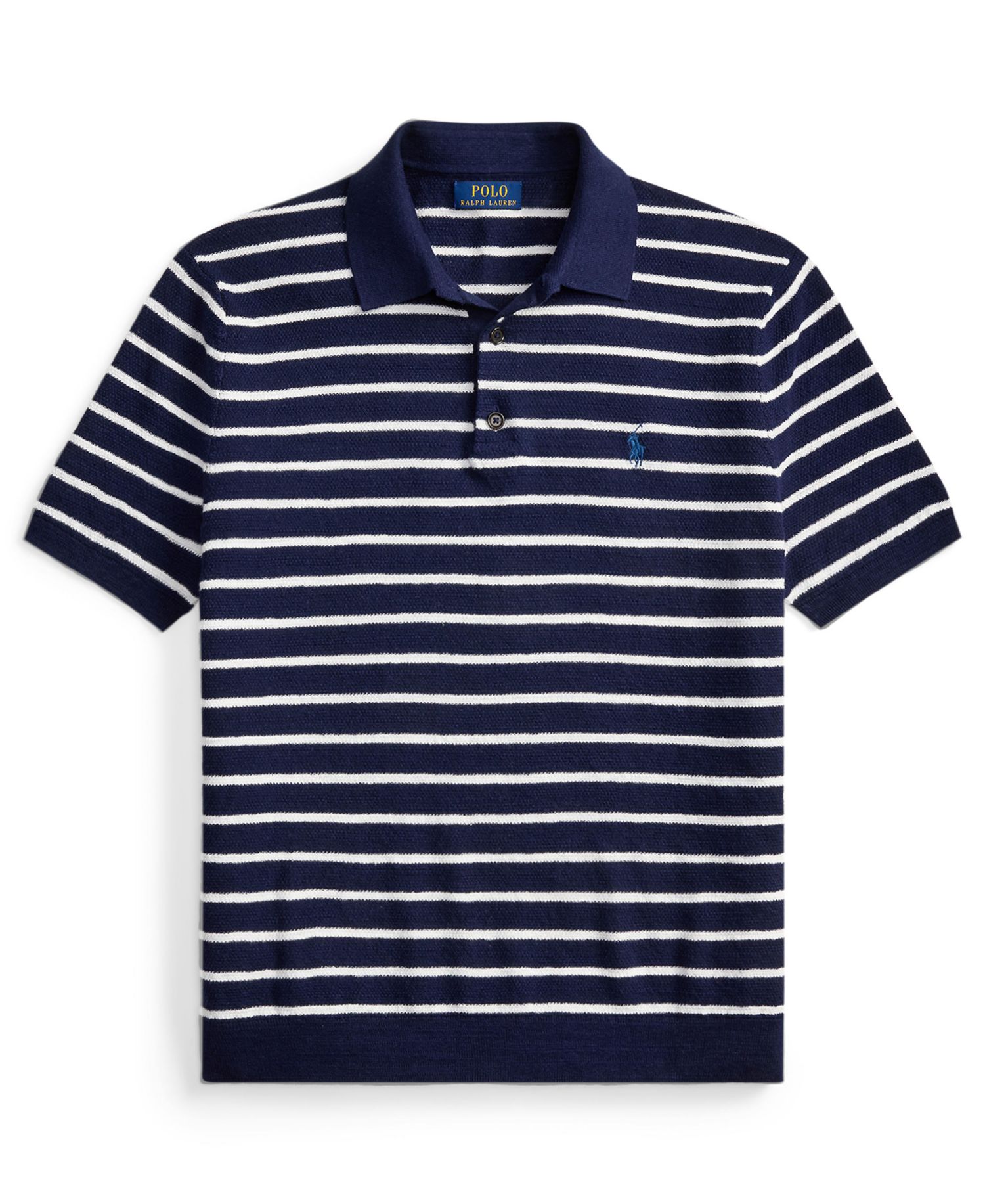 Men's Short-Sleeve Polo Collar Sweater