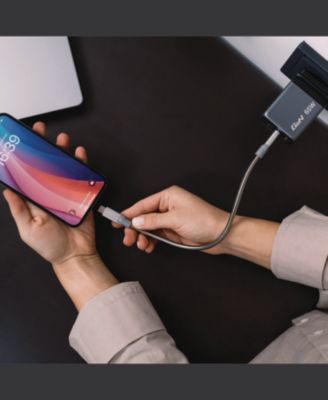 32201 65 Watts 3-Port GaN Wall Charger - Black/Gray