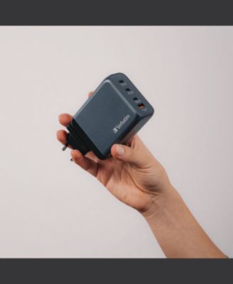 32204 200 Watts 4-Port GaN Wall Charger - Black/Gray