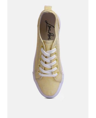 Womens Glam Doll Knitted Sliver Platform Sneakers