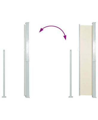 Side Awning Cream, Green Grey