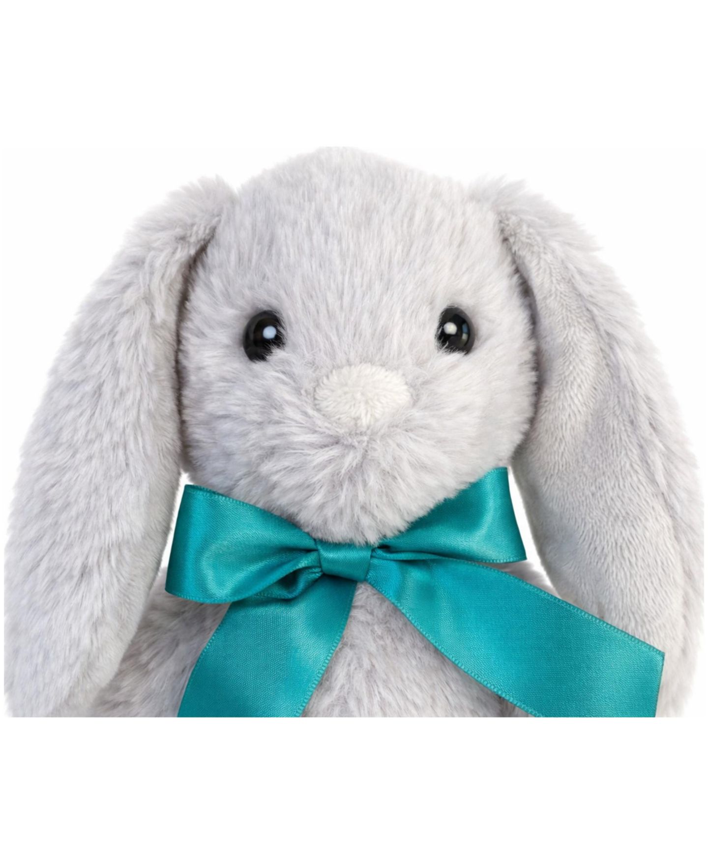 Детская мягкая игрушка Wild Hippo Luxe Leapers Gray Plush Bunny — фото 3
