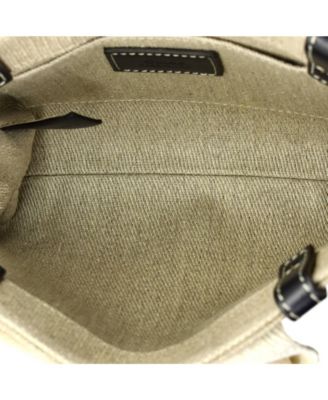 Mini Woody Convertible Tote Canvas with Leather